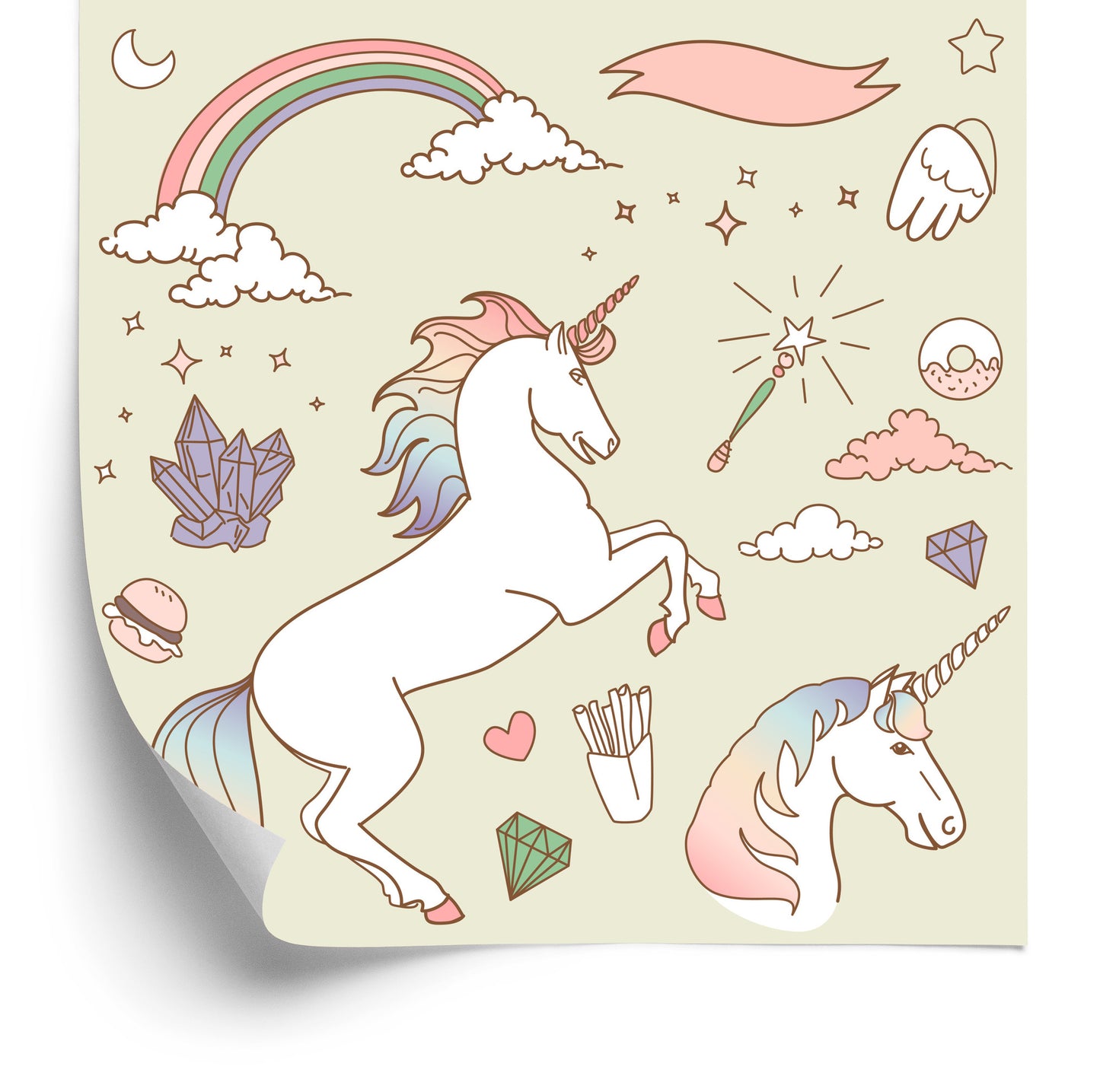 Wallpaper For Kids - Magic Unicorns