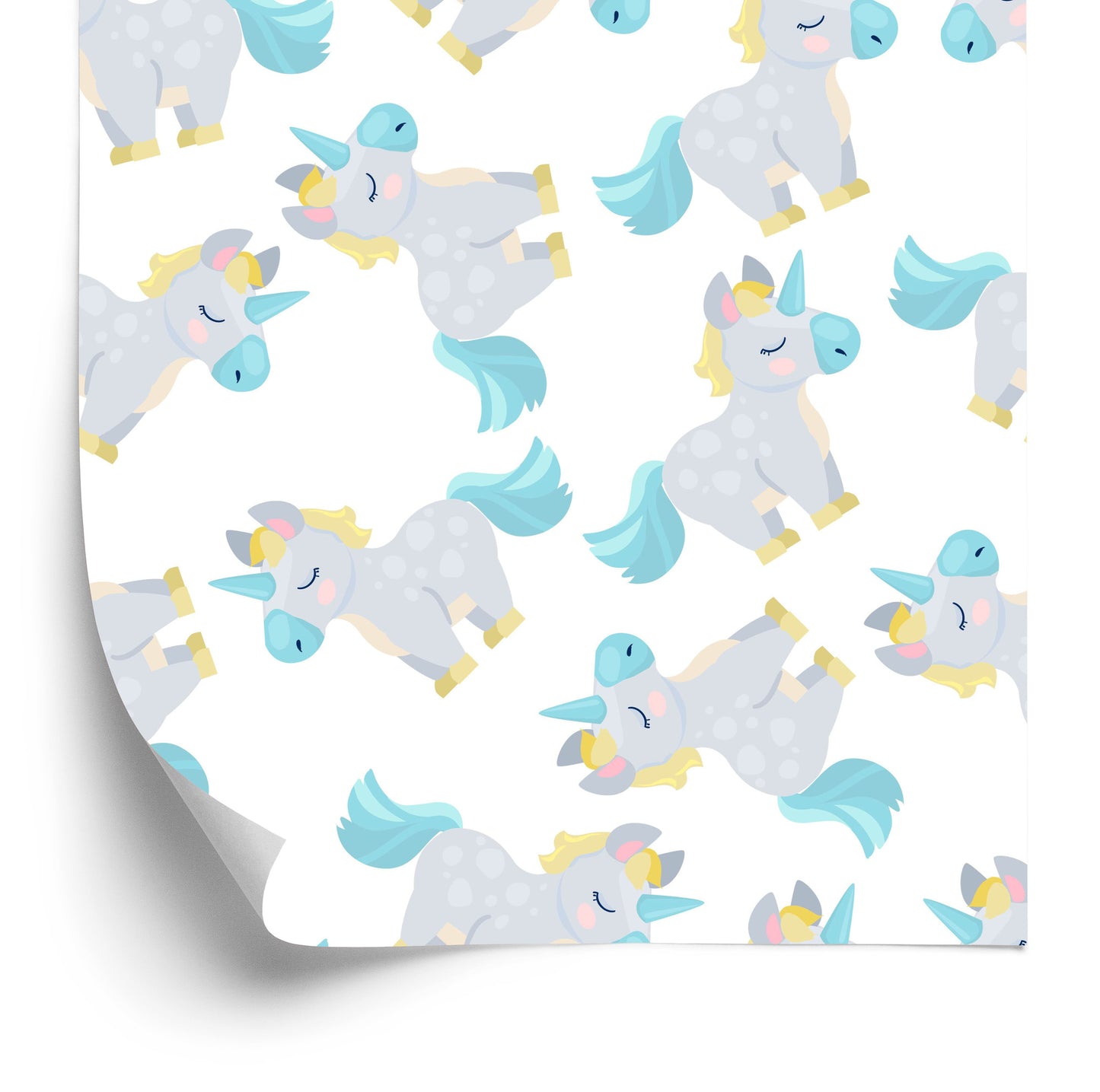 Wallpaper For Children - Sleeping Unicorns
