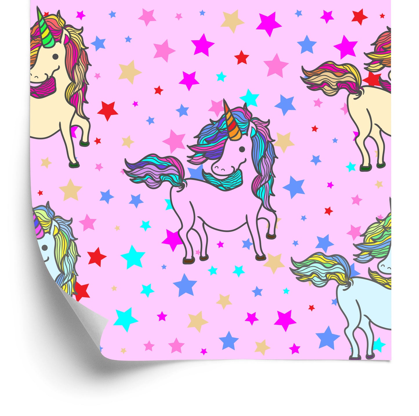 Wallpaper For Kids - Rainbow Unicorns