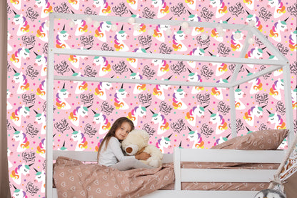 Wallpaper For Kids - Magic Rainbow Unicorns