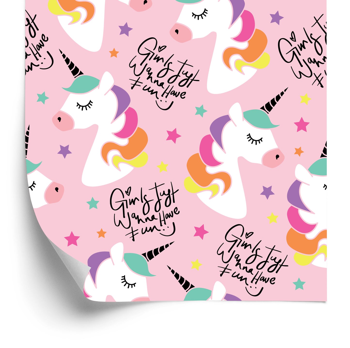 Wallpaper For Kids - Magic Rainbow Unicorns