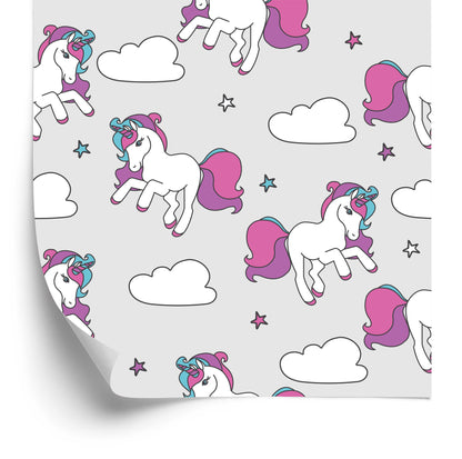 Wallpaper For Children - Flying Unicorns