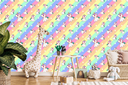 Wallpaper For Children - Little Unicorns