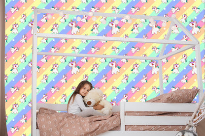 Wallpaper For Children - Little Unicorns