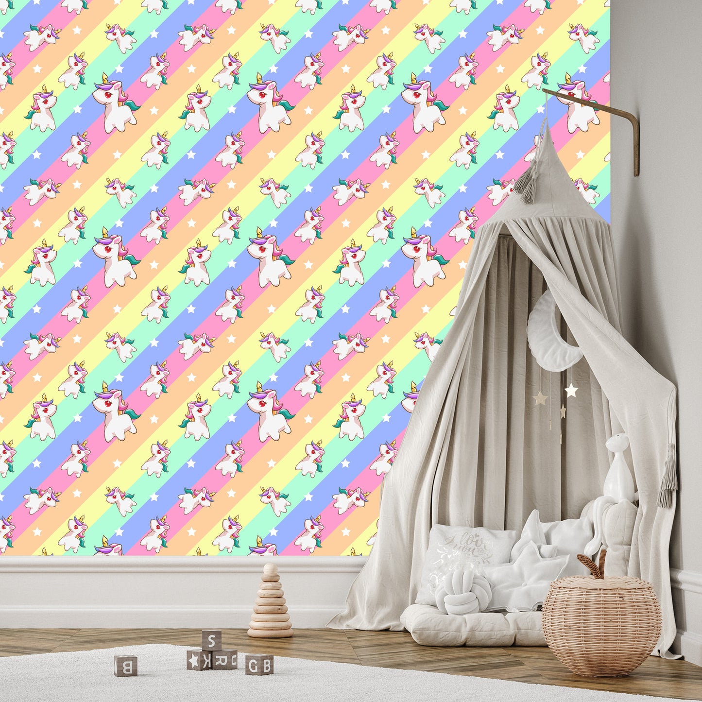 Wallpaper For Children - Little Unicorns