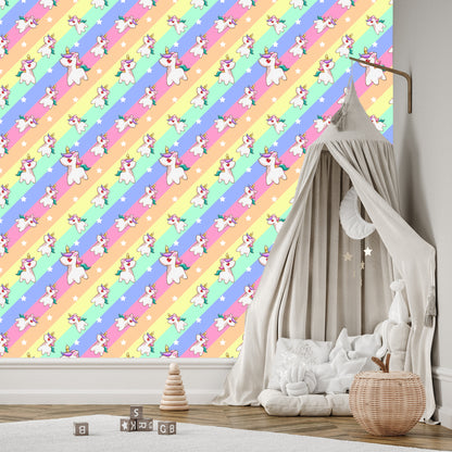 Wallpaper For Children - Little Unicorns