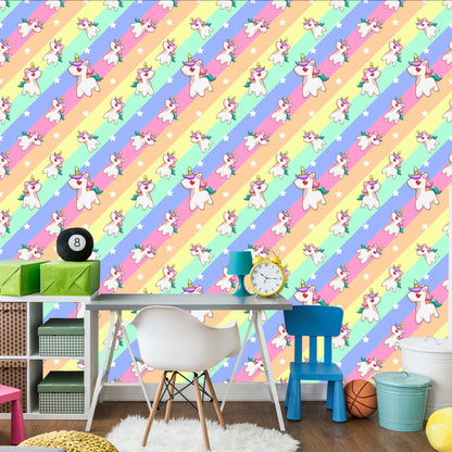 Wallpaper For Children - Little Unicorns