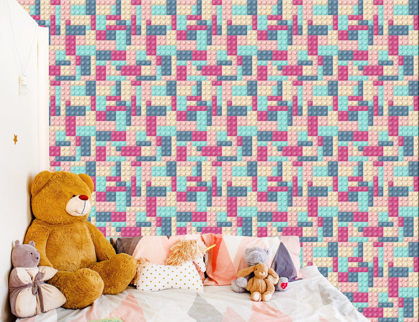 Wallpaper For A Girl With Colorful Blocks
