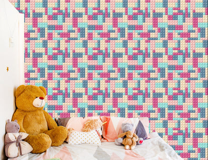 Wallpaper For A Girl With Colorful Blocks