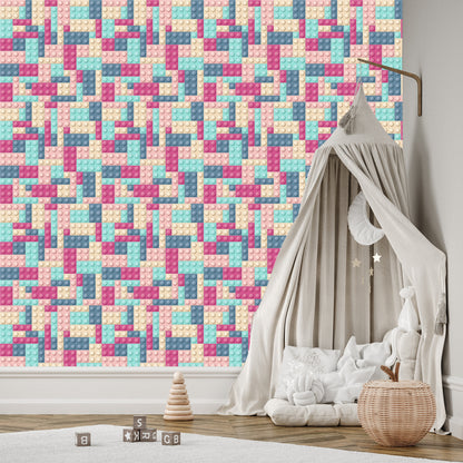 Wallpaper For A Girl With Colorful Blocks