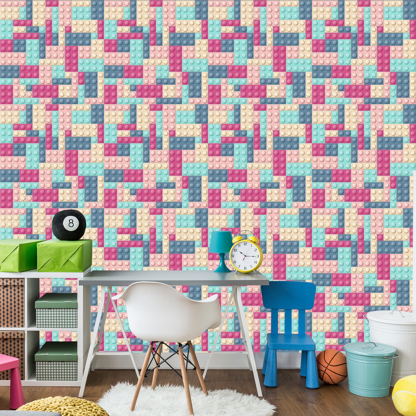 Wallpaper For A Girl With Colorful Blocks