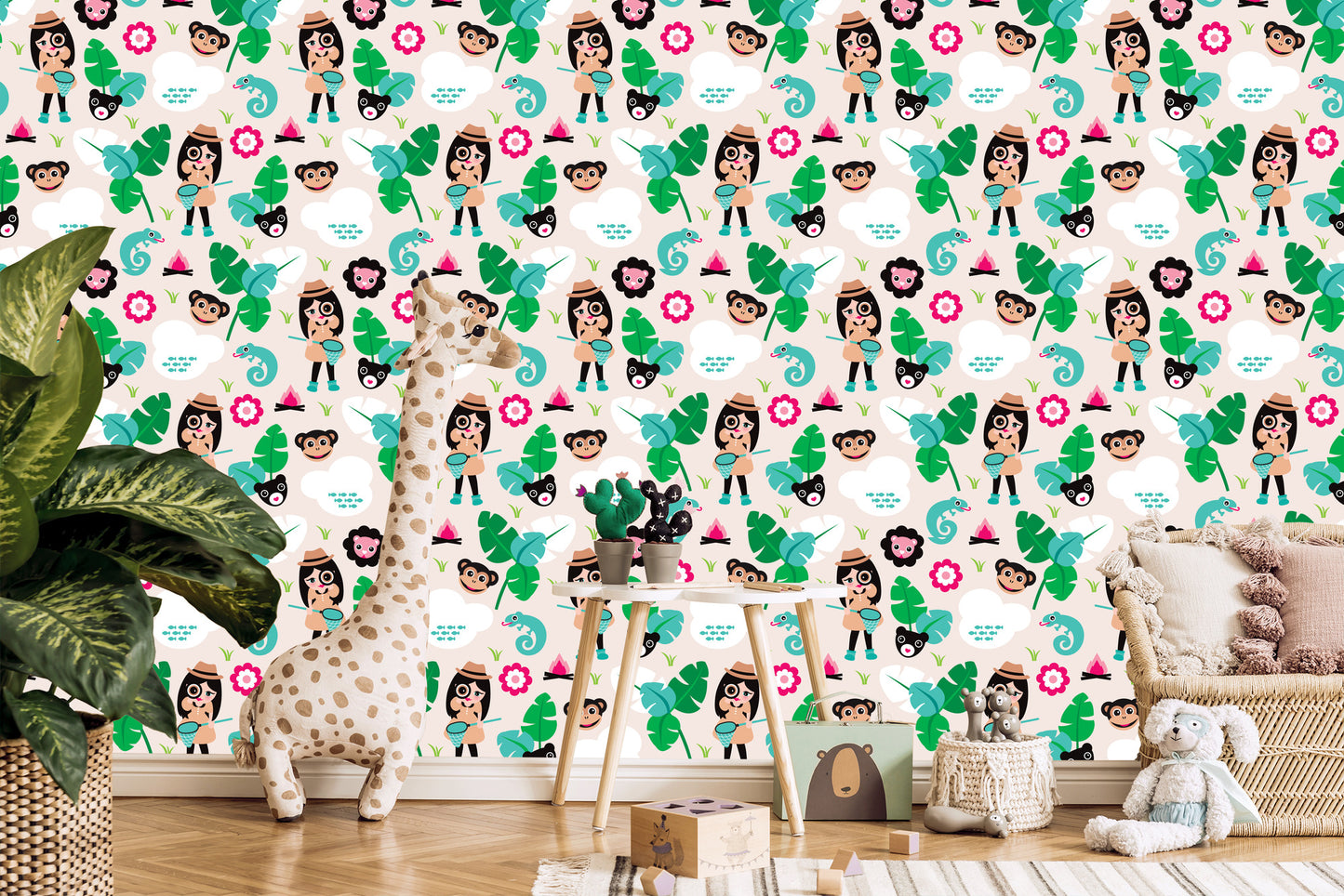 Wallpaper For Girls, Animals, Monkey Green