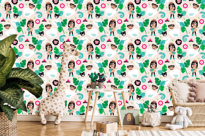 Wallpaper For Girls, Animals, Monkey Green