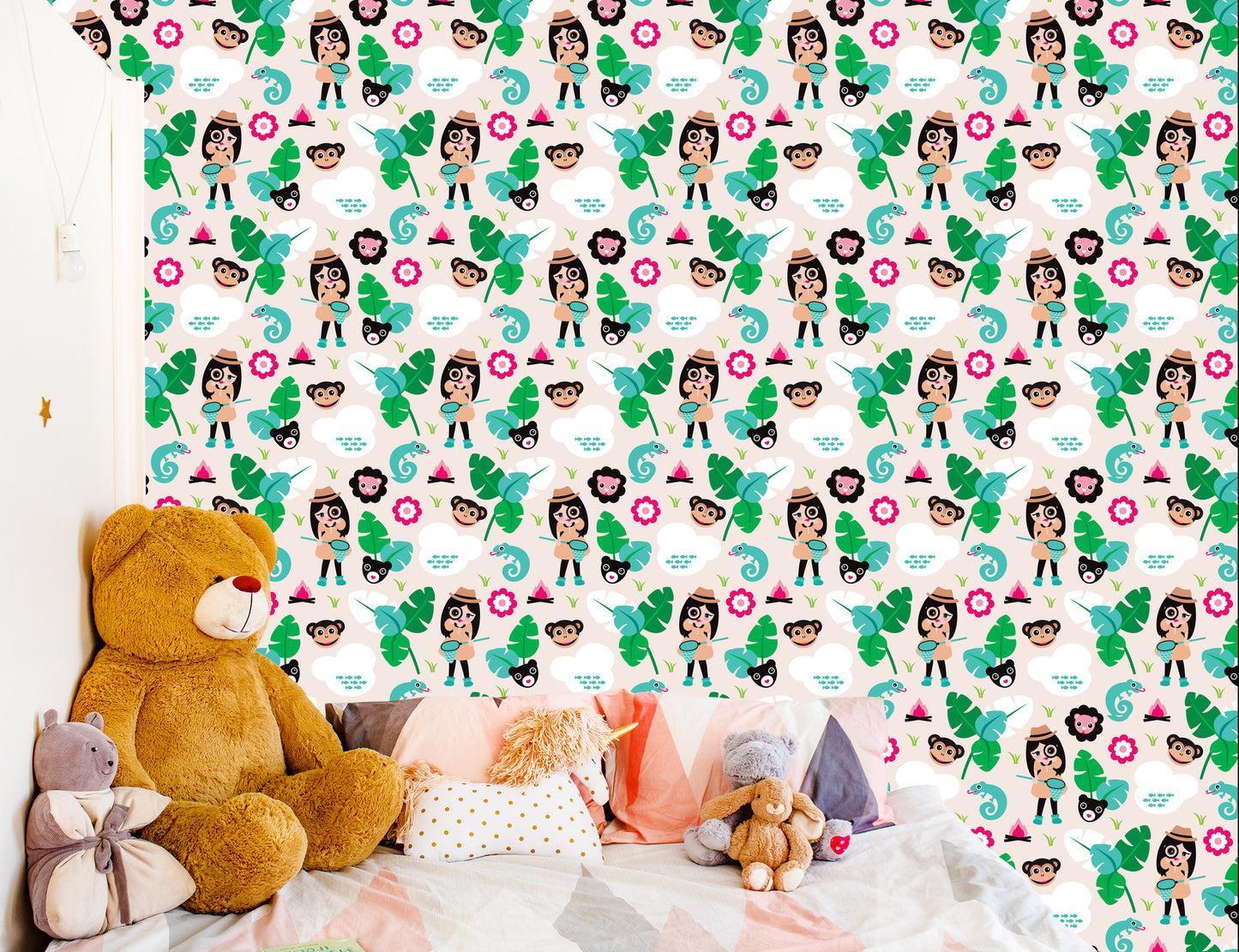 Wallpaper For Girls, Animals, Monkey Green