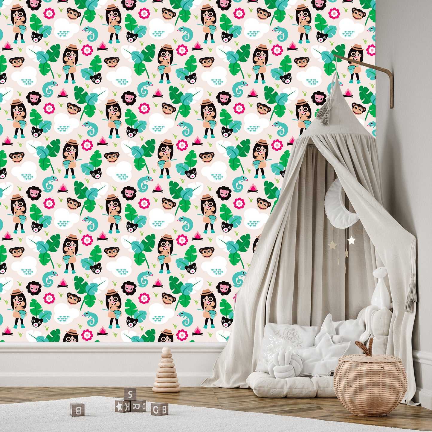 Wallpaper For Girls, Animals, Monkey Green