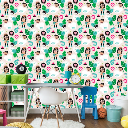 Wallpaper For Girls, Animals, Monkey Green