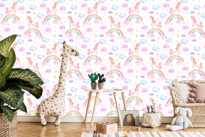 Wallpaper For Girls Pastel Rainbow Unicorns