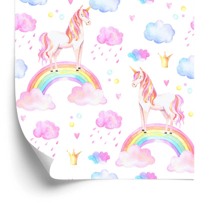 Wallpaper For Girls Pastel Rainbow Unicorns