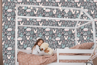 Wallpaper For A Girl, Animals, Hares, Plants