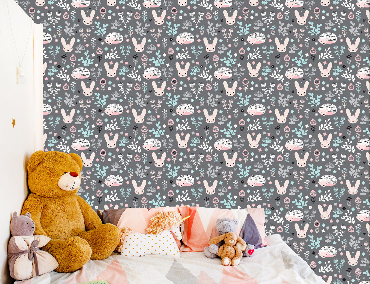 Wallpaper For A Girl, Animals, Hares, Plants