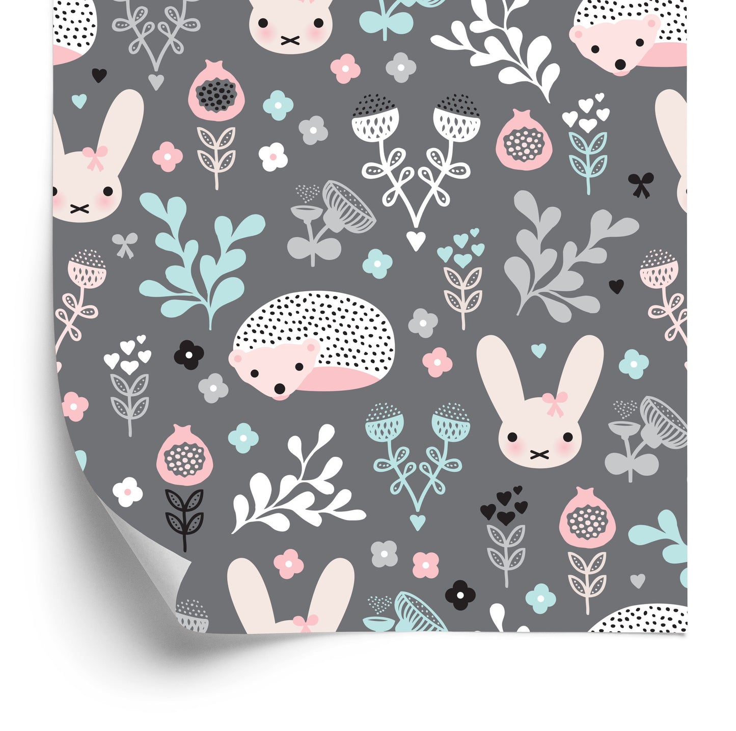 Wallpaper For A Girl, Animals, Hares, Plants