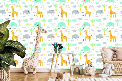Wallpaper For Girl, Animals, Palm, Rainbow