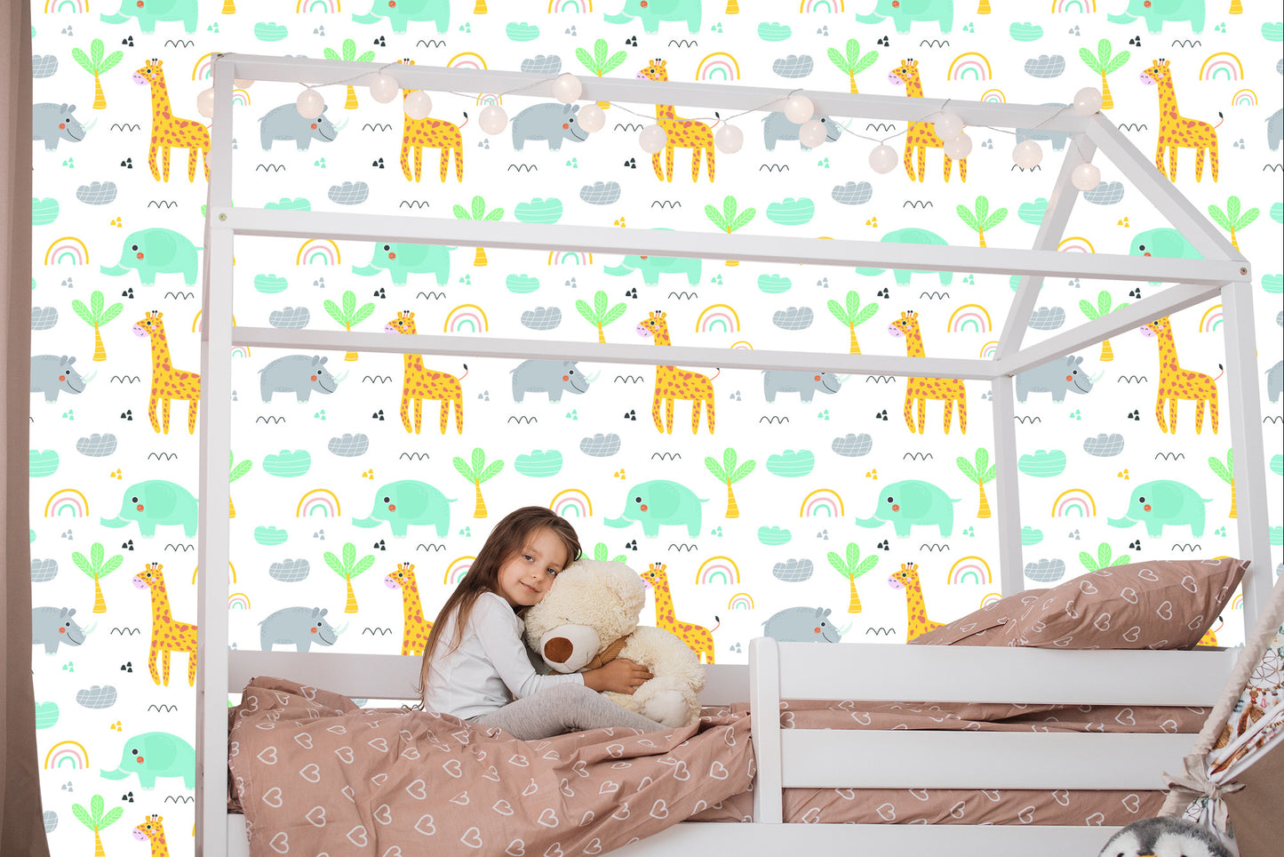 Wallpaper For Girl, Animals, Palm, Rainbow