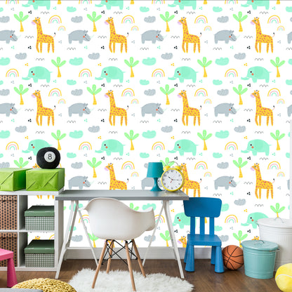 Wallpaper For Girl, Animals, Palm, Rainbow