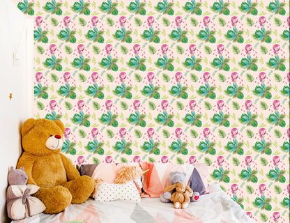 Wallpaper For Girls Mermaids Flowers Plants