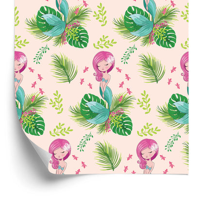 Wallpaper For Girls Mermaids Flowers Plants