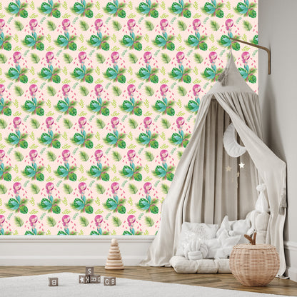 Wallpaper For Girls Mermaids Flowers Plants