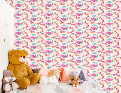 Wallpaper Mermaids. Clouds. Rainbow. Room