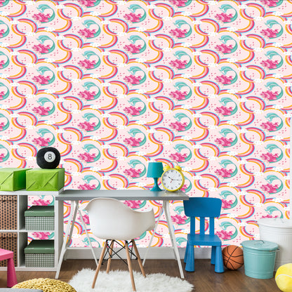 Wallpaper Mermaids. Clouds. Rainbow. Room