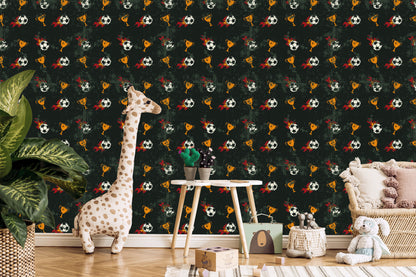 Wallpaper To A Boy's Soccer Room