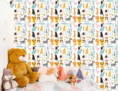 Wallpaper For A Boy, Animals, Crocodiles, Lions, Palm Trees