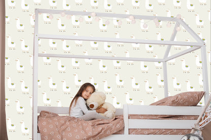 Wallpaper The Lama Animals For Boy's Room