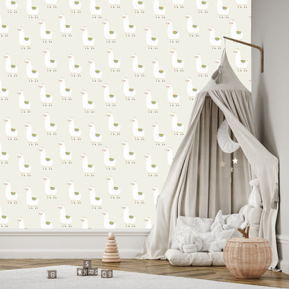 Wallpaper The Lama Animals For Boy's Room