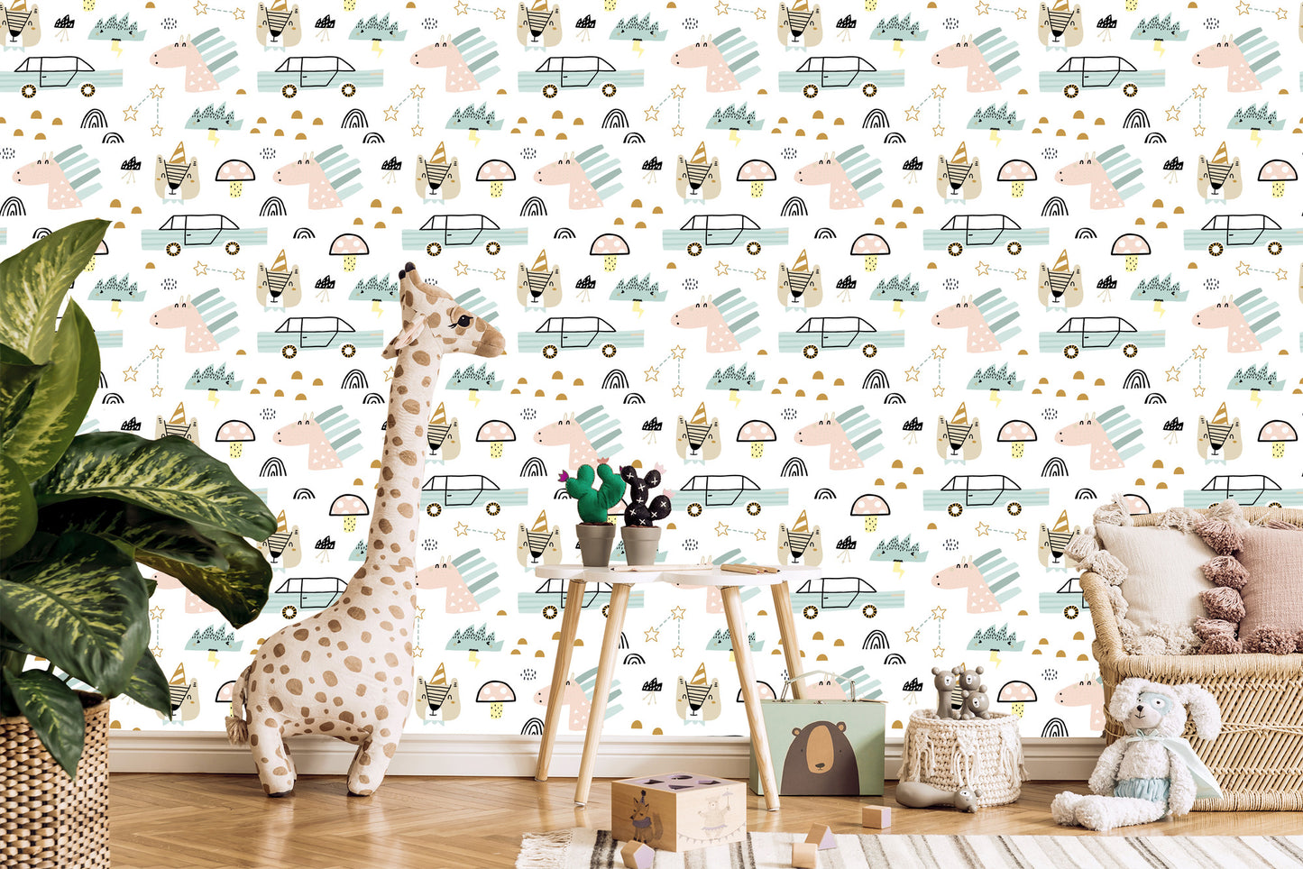 Wallpaper For A Boy, Cars, Pets, Stars