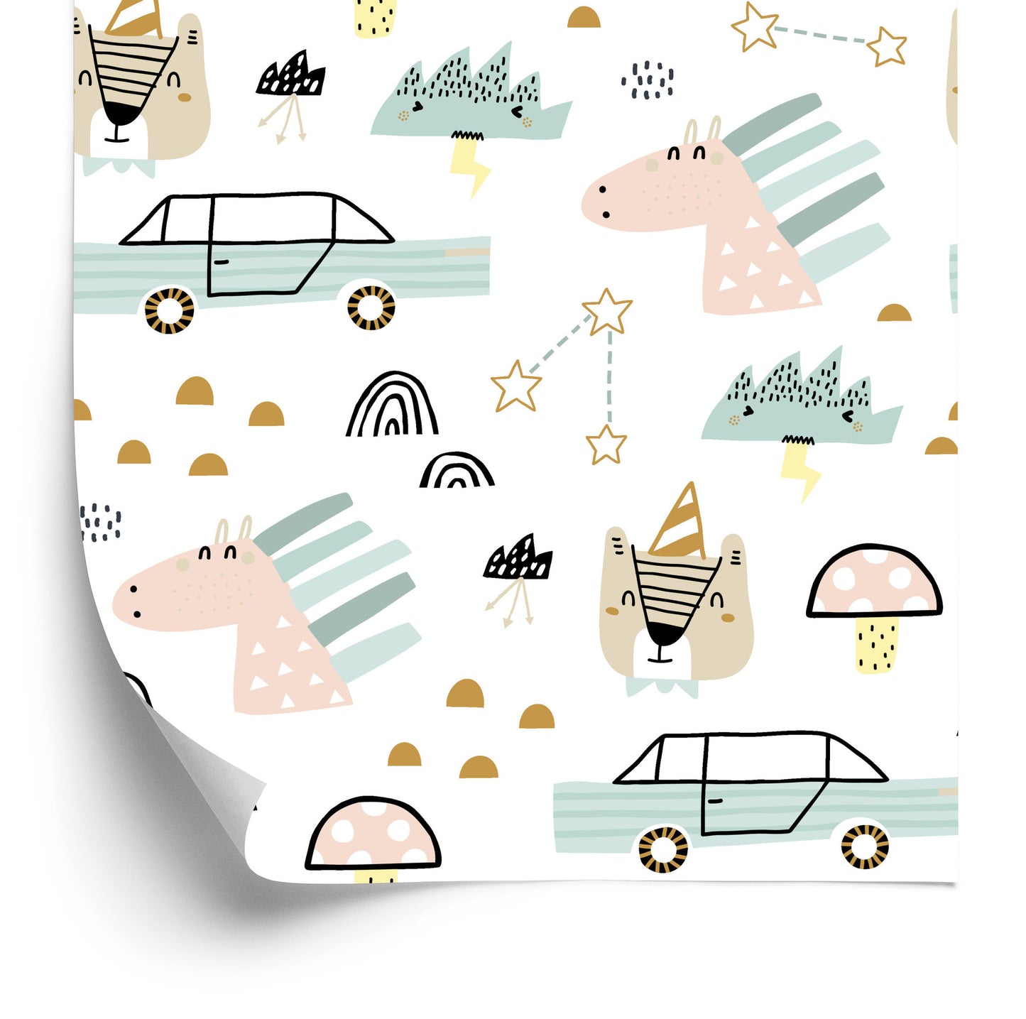 Wallpaper For A Boy, Cars, Pets, Stars