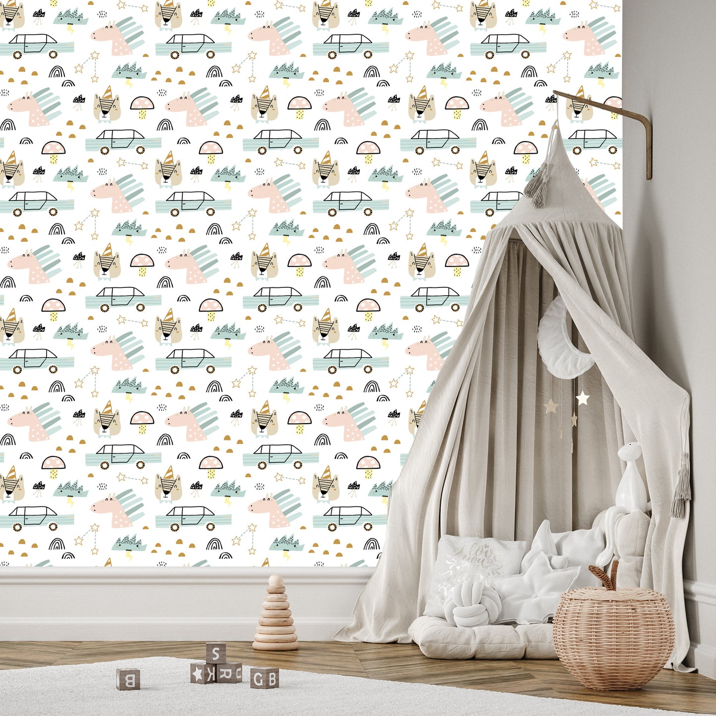 Wallpaper For A Boy, Cars, Pets, Stars