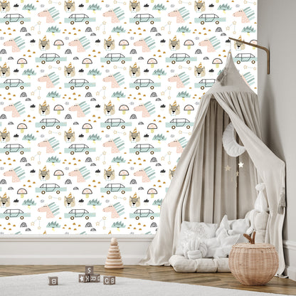 Wallpaper For A Boy, Cars, Pets, Stars