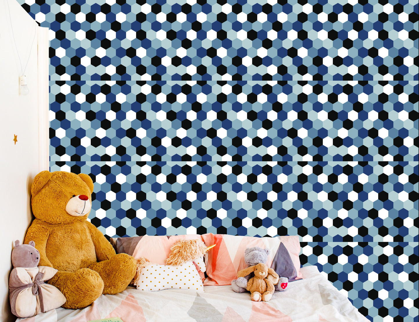 Wallpaper Geometric Youth Room For A Boy