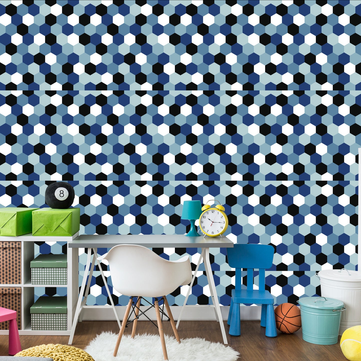 Wallpaper Geometric Youth Room For A Boy