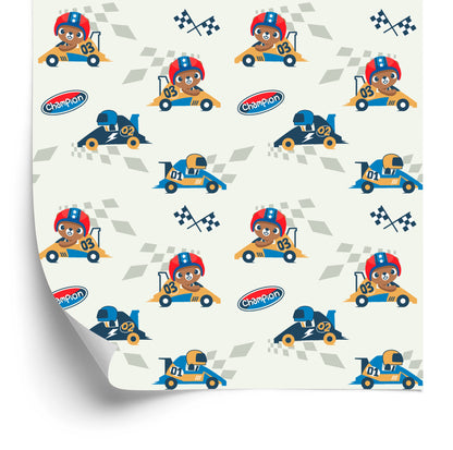 Wallpaper Racing Cars And Teddy Bears