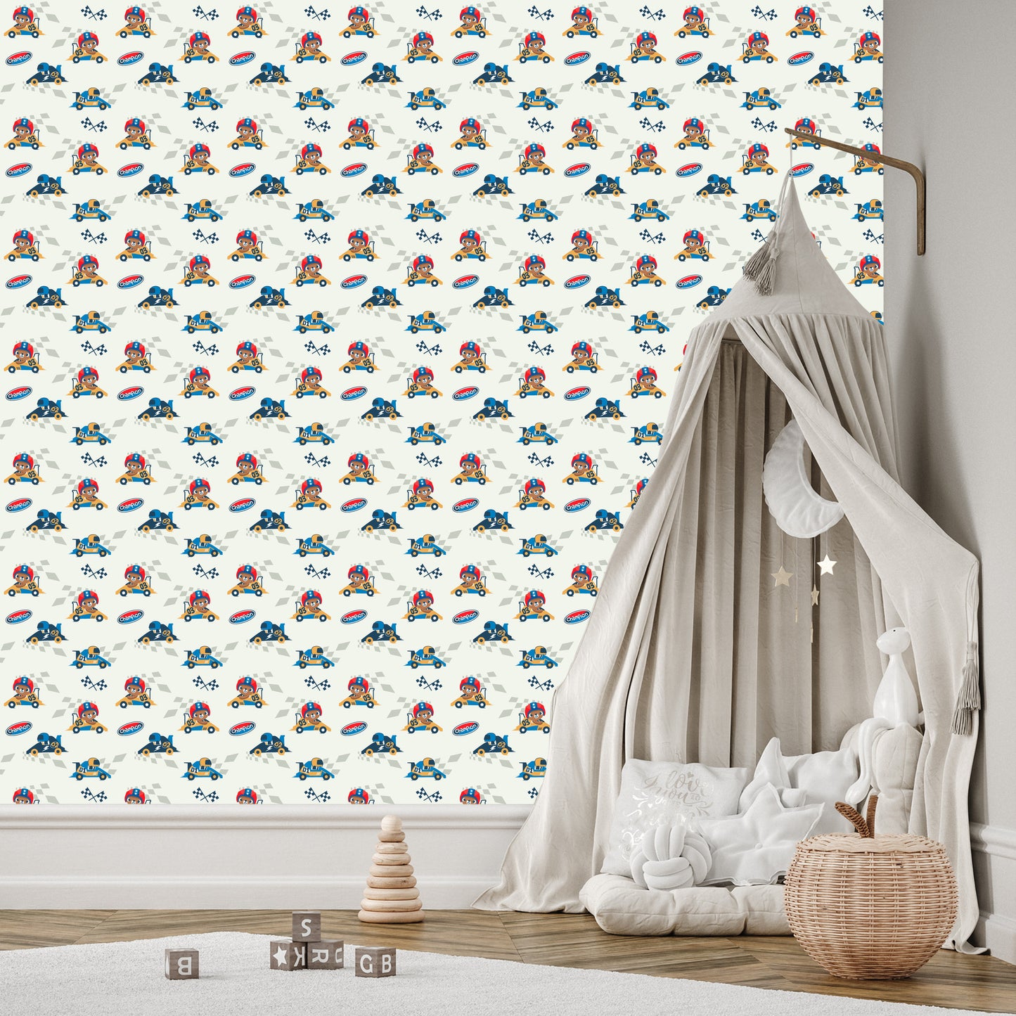 Wallpaper Racing Cars And Teddy Bears