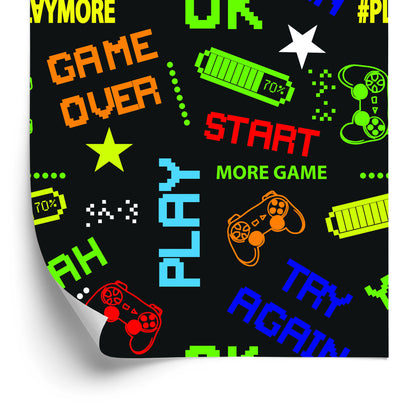 Wallpaper Youthful Colorful Pixel Designs Inscriptions