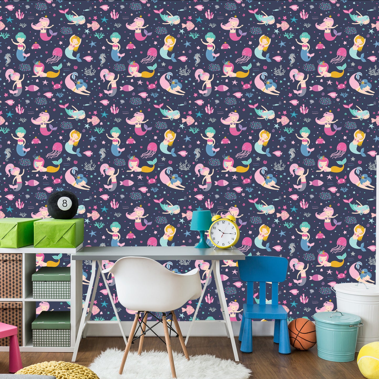 Wallpaper Mermaids From A Fairy Tale For A Child's Room