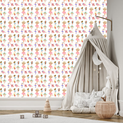 Wallpaper Wall Fairy-Tale Fairy For Girls