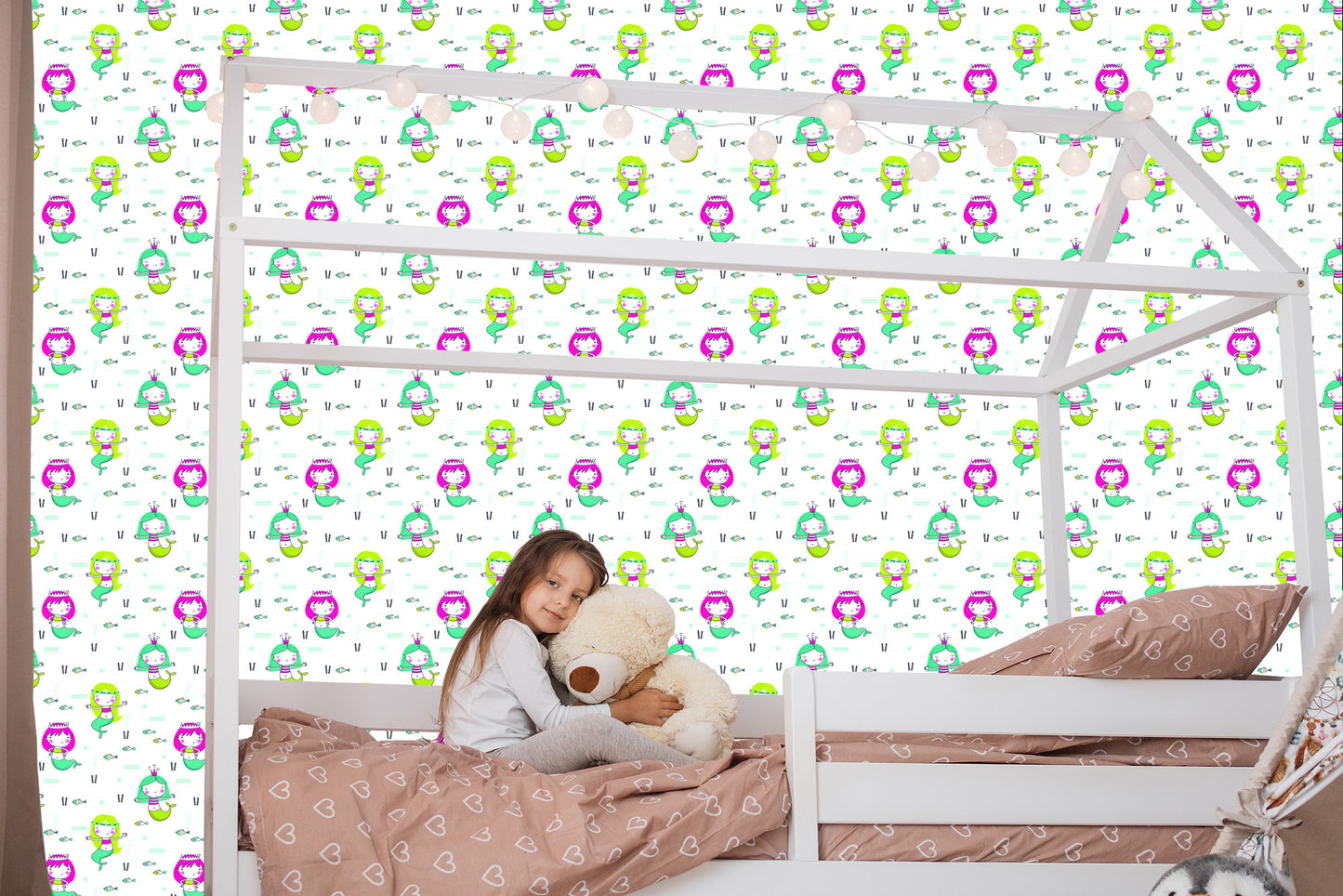 Wallpaper Colorful Mermaids