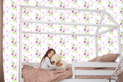Wallpaper Fairies Among Flowers
